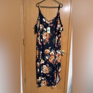 Nemidor plus size cold shoulder dress